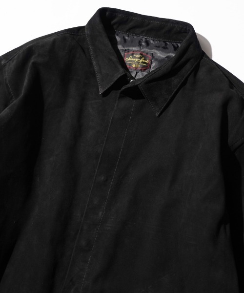 SUNNY  SPORTS（サニースポーツ）の「SUNNY SPORTS / サニースポーツ LEATHER SHIRT スムースレザー スウェード リラックスフィット レザーシャツ（シャツ/ブラウス・メンズ・ブラック系その他/ブラック・MEDIUM/LARGE）」の17枚目の写真