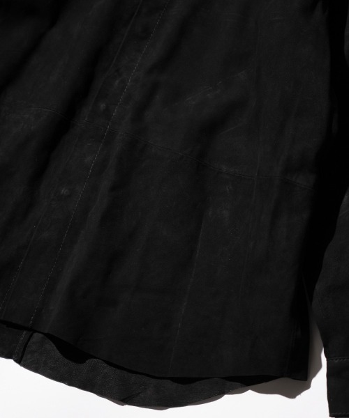 SUNNY  SPORTS（サニースポーツ）の「SUNNY SPORTS / サニースポーツ LEATHER SHIRT スムースレザー スウェード リラックスフィット レザーシャツ（シャツ/ブラウス・メンズ・ブラック系その他/ブラック・MEDIUM/LARGE）」の19枚目の写真