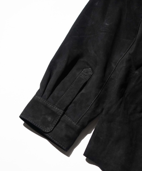 SUNNY  SPORTS（サニースポーツ）の「SUNNY SPORTS / サニースポーツ LEATHER SHIRT スムースレザー スウェード リラックスフィット レザーシャツ（シャツ/ブラウス・メンズ・ブラック系その他/ブラック・MEDIUM/LARGE）」の21枚目の写真