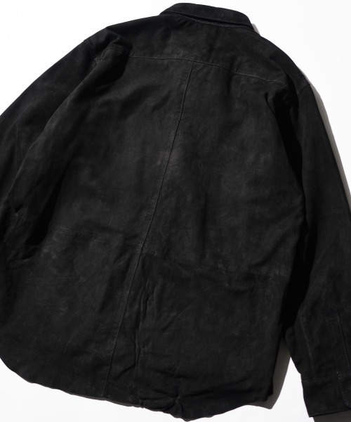 SUNNY  SPORTS（サニースポーツ）の「SUNNY SPORTS / サニースポーツ LEATHER SHIRT スムースレザー スウェード リラックスフィット レザーシャツ（シャツ/ブラウス・メンズ・ブラック系その他/ブラック・MEDIUM/LARGE）」の22枚目の写真