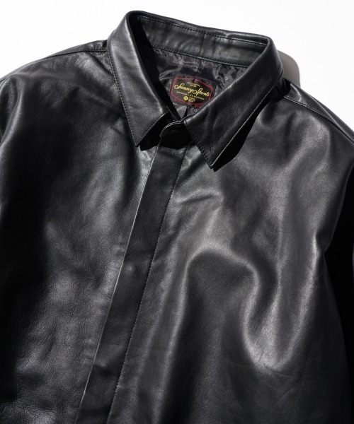 SUNNY SPORTS / サニースポーツ LEATHER SHIRT スムースレザー