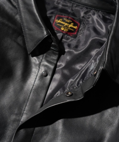 SUNNY SPORTS / サニースポーツ LEATHER SHIRT スムースレザー