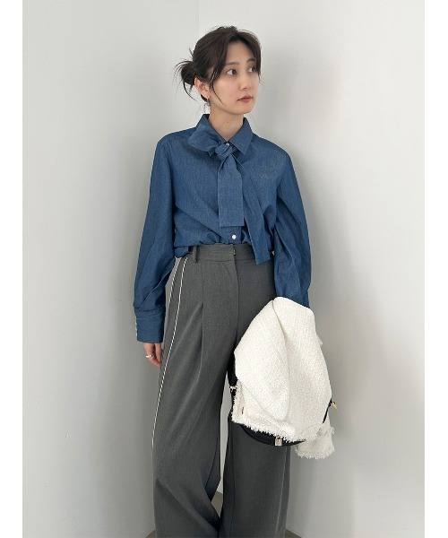 snidel ボウタイシャツ ボウタイシャツ（シャツ/ブラウス）｜SNIDEL（スナイデル）の