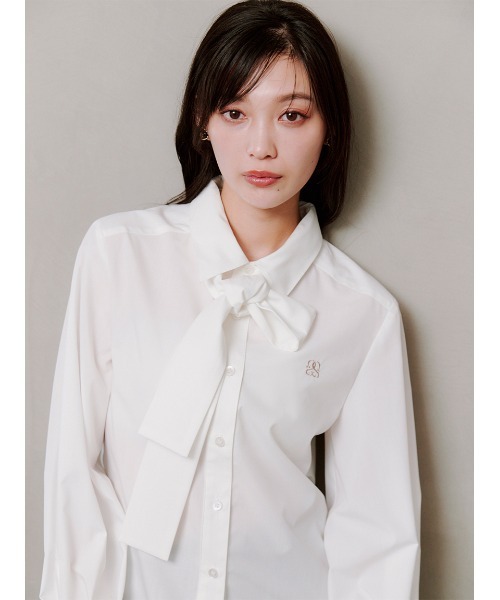 【美品】snidel ボウタイシャツ snidel （スナイデル）ボウタイシャツ 25秋冬【SWFB254204】シャツ