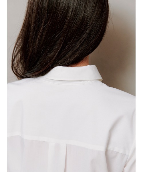 SNIDEL（スナイデル）の「ボウタイシャツ（シャツ/ブラウス・レディース・ネイビー/ホワイト/ピンク/サックスブルー/インディゴブルー・F）」の22枚目の写真