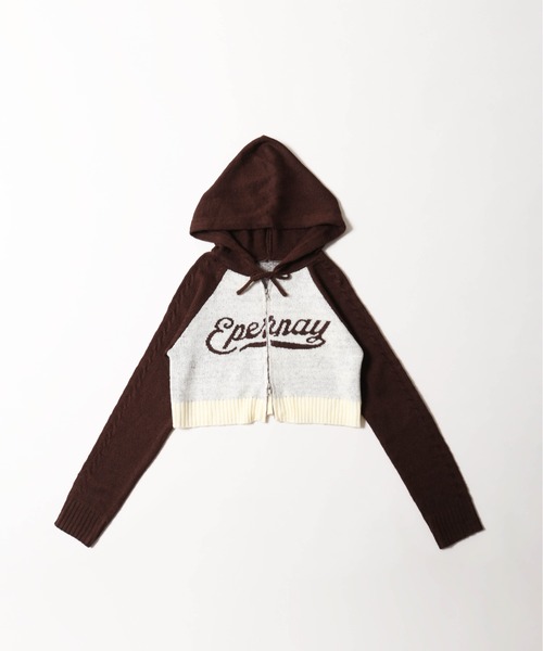 PHILLY（フィリー）の「ロゴジャガードニットパーカー（パーカー・レディース・ネイビー/ブラウン/ブラック・FREE）」の18枚目の写真