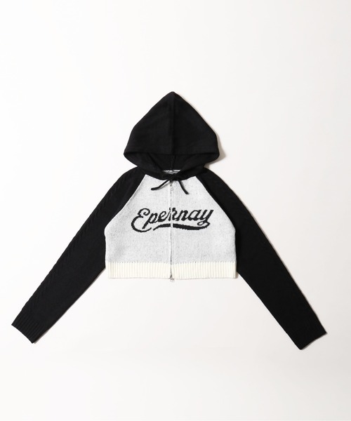 PHILLY（フィリー）の「ロゴジャガードニットパーカー（パーカー・レディース・ネイビー/ブラウン/ブラック・FREE）」の17枚目の写真