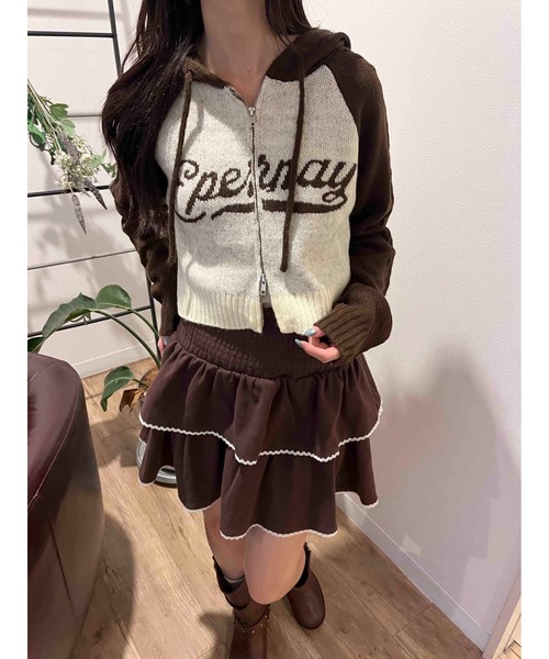 PHILLY（フィリー）の「ロゴジャガードニットパーカー（パーカー・レディース・ネイビー/ブラウン/ブラック・FREE）」の11枚目の写真