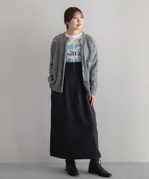 NOMBRE IMPAIR（ノンブルアンペール）の「ミニストライプ　サロペットジャンスカ（ジャンパースカート・レディース・ブラウン/ブラック・FREE）」の6枚目の写真