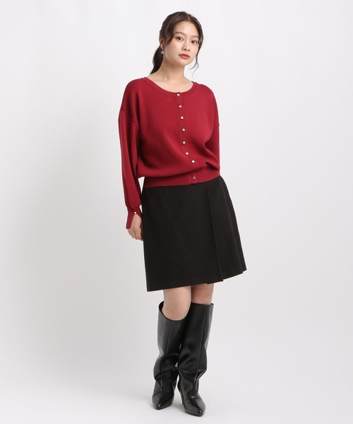 Andemiu(アンデミュウ)の「ラップフレアミニスカート589196(スカート・レディース・ブラック/チャコールグレー・SMALL/MEDIUM)」の19枚目の写真