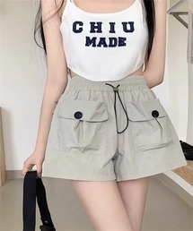 ウエストドローコードショートパンツ