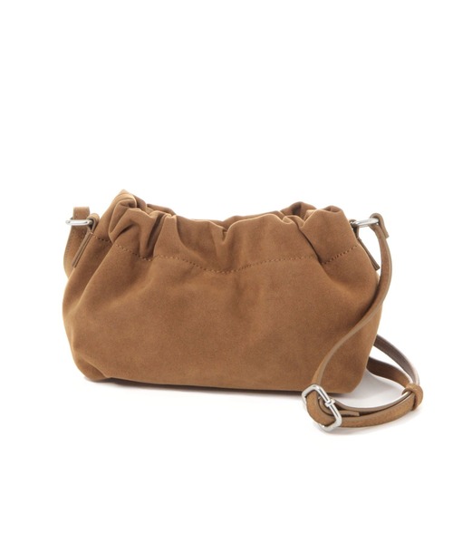 studio CLIP（スタディオクリップ）の「ギャザーおさんぽショルダーバッグ（ショルダーバッグ・レディース・アイボリー/レッド/ブラウン/ブラック・FREE）」の2枚目の写真