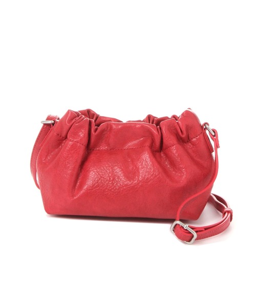 studio CLIP（スタディオクリップ）の「ギャザーおさんぽショルダーバッグ（ショルダーバッグ・レディース・アイボリー/レッド/ブラウン/ブラック・FREE）」の4枚目の写真