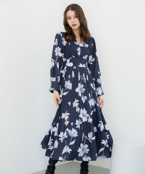 ビッグフラワープリーツワンピース（ワンピース）｜NOELA（ノエラ）の