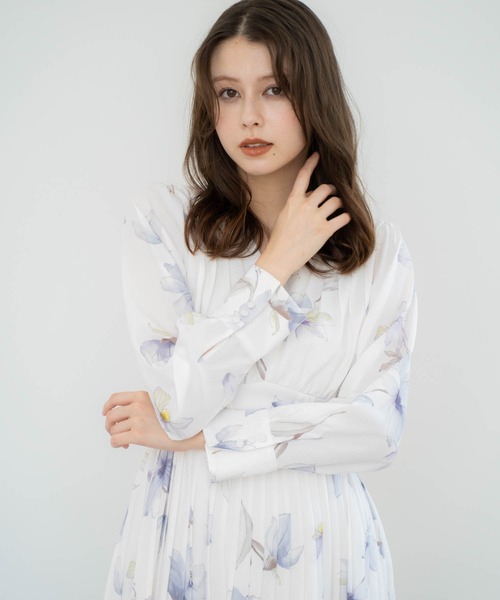 ビッグフラワープリーツワンピース（ワンピース）｜NOELA（ノエラ）の