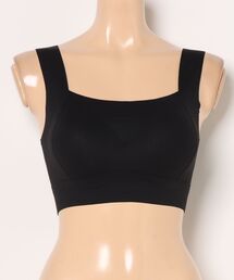 Lace Ladies（レースレディース）の「スクエアネック シームレス 脇高 ベーシック ハーフトップ（ブラジャー）」