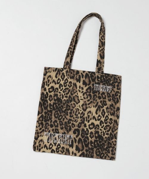 JEANASIS（ジーナシス）の「シシュウロゴトート/591509（トートバッグ・レディース・ネイビー/ブラウン/ベージュ系その他/グリーン系その他・FREE）」の3枚目の写真