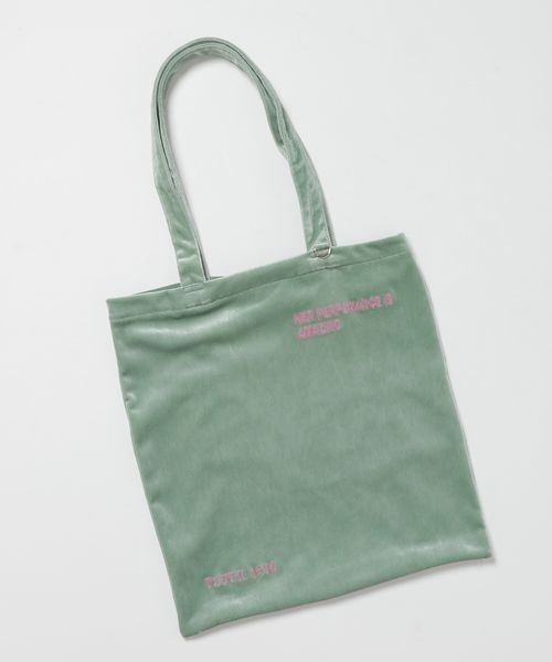 JEANASIS（ジーナシス）の「シシュウロゴトート/591509（トートバッグ・レディース・ネイビー/ブラウン/ベージュ系その他/グリーン系その他・FREE）」の4枚目の写真