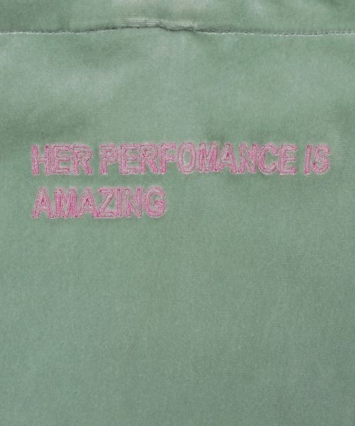 JEANASIS（ジーナシス）の「シシュウロゴトート/591509（トートバッグ・レディース・ネイビー/ブラウン/ベージュ系その他/グリーン系その他・FREE）」の19枚目の写真