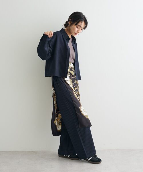 CRAFT STANDARD BOUTIQUE(クラフトスタンダードブティック)の「ストライプセットアップ◆(セットアップ・レディース・ブルー系その他4/グレー系その他2・M/L)」の22枚目の写真