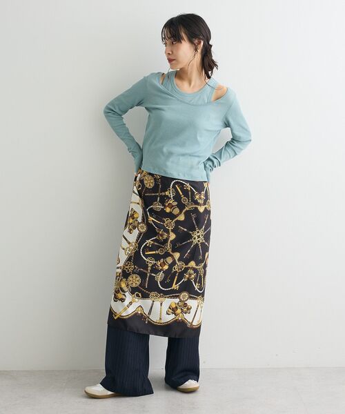 CRAFT STANDARD BOUTIQUE(クラフトスタンダードブティック)の「ストライプセットアップ◆(セットアップ・レディース・ブルー系その他4/グレー系その他2・M/L)」の20枚目の写真