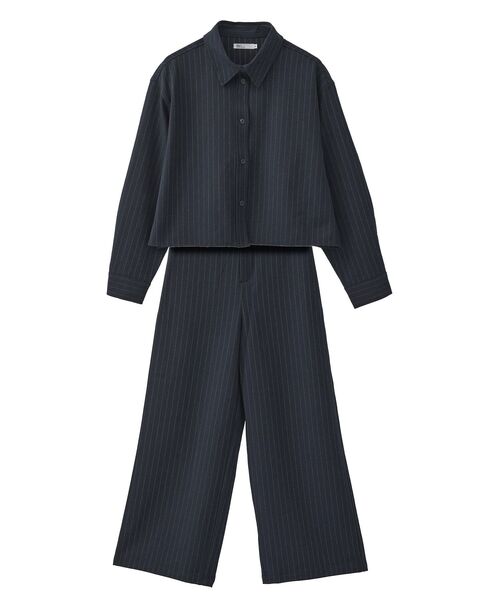 CRAFT STANDARD BOUTIQUE(クラフトスタンダードブティック)の「ストライプセットアップ◆(セットアップ・レディース・ブルー系その他4/グレー系その他2・M/L)」の16枚目の写真