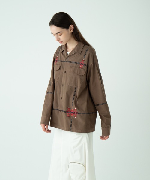 PENDLETON（ペンドルトン）の「ガーメントダイ・EMB・オープンカラーシャツ（シャツ/ブラウス・メンズ・チャコール/モカ/アイボリー・LARGE/MEDIUM/SMALL）」の11枚目の写真