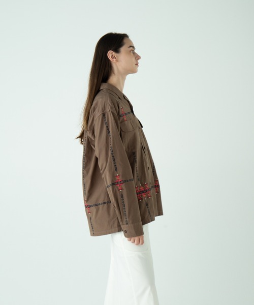 PENDLETON（ペンドルトン）の「ガーメントダイ・EMB・オープンカラーシャツ（シャツ/ブラウス・メンズ・チャコール/モカ/アイボリー・LARGE/MEDIUM/SMALL）」の13枚目の写真