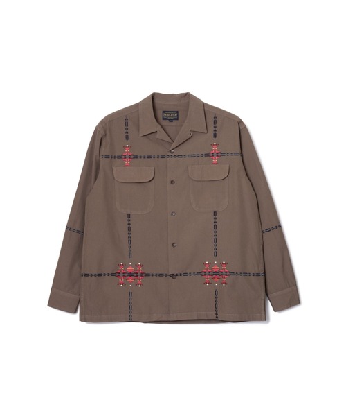 PENDLETON（ペンドルトン）の「ガーメントダイ・EMB・オープンカラーシャツ（シャツ/ブラウス・メンズ・チャコール/モカ/アイボリー・LARGE/MEDIUM/SMALL）」の18枚目の写真
