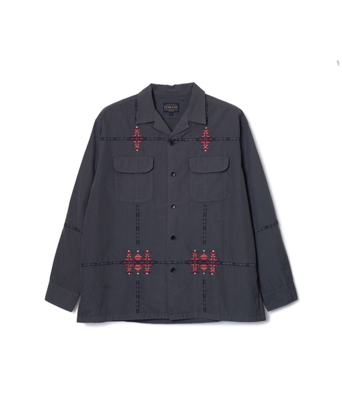 PENDLETON（ペンドルトン）の「ガーメントダイ・EMB・オープンカラーシャツ（シャツ/ブラウス・メンズ・チャコール/モカ/アイボリー・LARGE/MEDIUM/SMALL）」の5枚目の写真