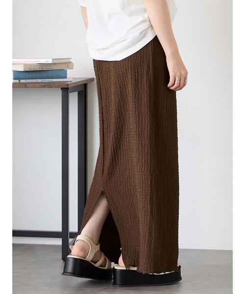 ehka sopo(エヘカソポ)の「カットスカート(スカート・レディース・オフホワイト/ブラウン/ブラック・F)」の1枚目の写真