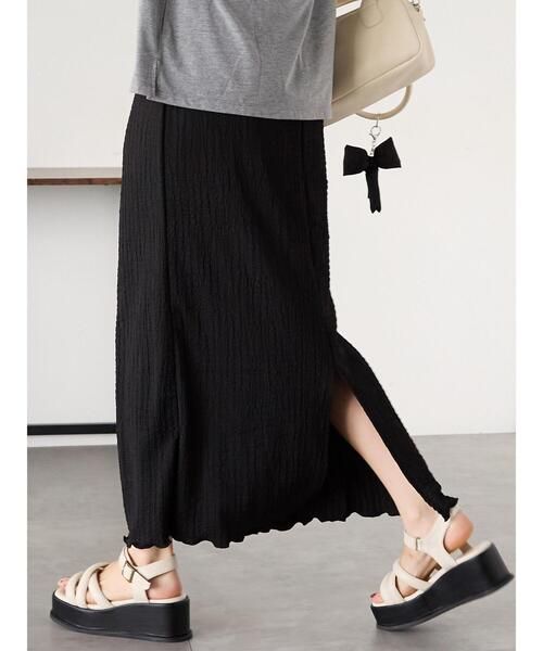 ehka sopo(エヘカソポ)の「カットスカート(スカート・レディース・オフホワイト/ブラウン/ブラック・F)」の3枚目の写真