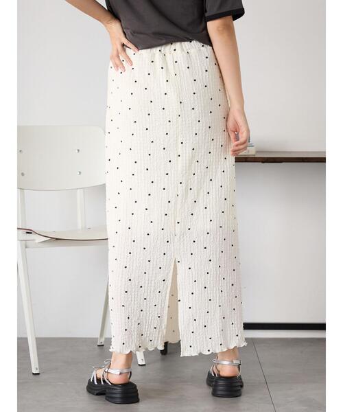 ehka sopo(エヘカソポ)の「カットスカート(スカート・レディース・オフホワイト/ブラウン/ブラック・F)」の6枚目の写真