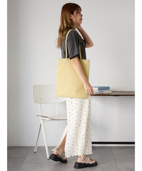 ehka sopo(エヘカソポ)の「カットスカート(スカート・レディース・オフホワイト/ブラウン/ブラック・F)」の10枚目の写真