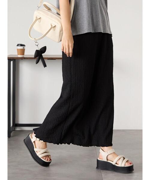 ehka sopo(エヘカソポ)の「カットスカート(スカート・レディース・オフホワイト/ブラウン/ブラック・F)」の18枚目の写真