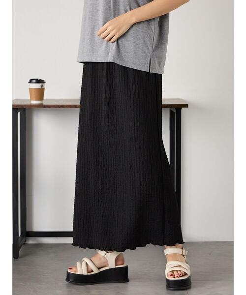 ehka sopo(エヘカソポ)の「カットスカート(スカート・レディース・オフホワイト/ブラウン/ブラック・F)」の19枚目の写真