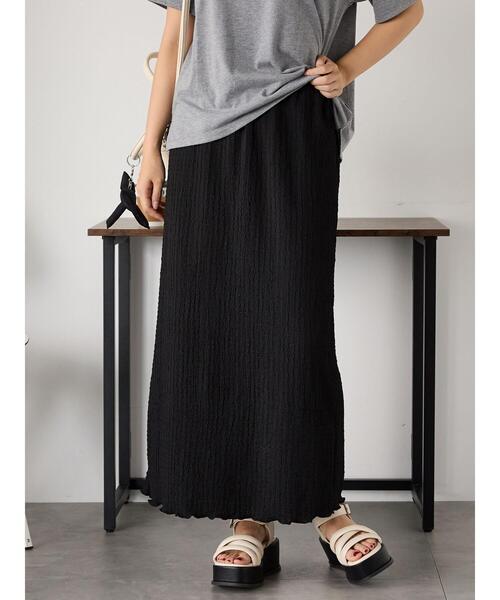 ehka sopo(エヘカソポ)の「カットスカート(スカート・レディース・オフホワイト/ブラウン/ブラック・F)」の20枚目の写真