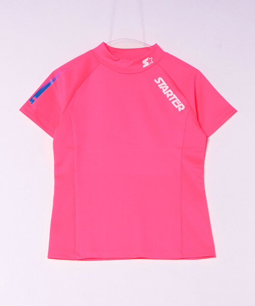 STARTER（スターター）の「《STARTER GOLF》スターターゴルフ AQUATWIST(R)高伸縮ストレッチ カラフルモックネック半袖Tシャツ SG-123005（Tシャツ/カットソー・メンズ・ブルー/ブラック/ピンク/イエロー/オレンジ/ホワイト・L/XL/M/S/XS）」の5枚目の写真