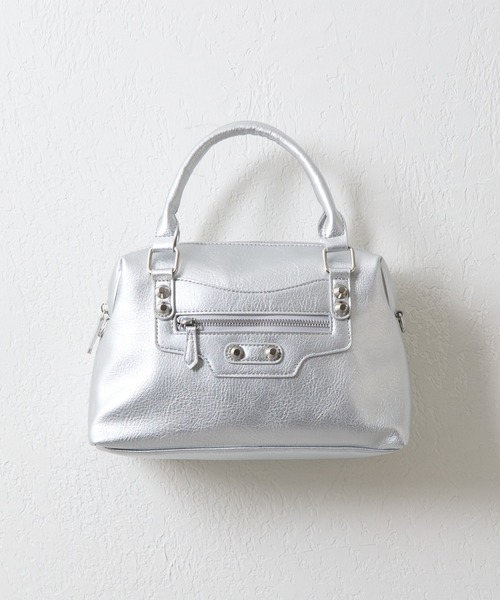COLONY 2139（コロニートゥーワンスリーナイン）の「スタッズボストンバッグ（ボストンバッグ・レディース・シルバー/ブラック・FREE）」の8枚目の写真