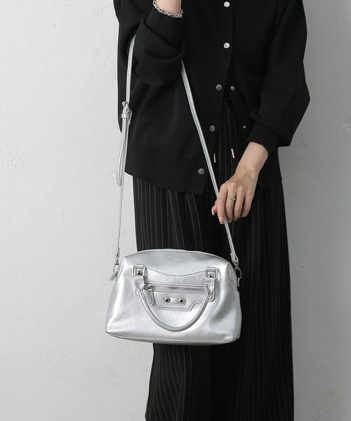 COLONY 2139（コロニートゥーワンスリーナイン）の「スタッズボストンバッグ（ボストンバッグ・レディース・シルバー/ブラック・FREE）」の13枚目の写真