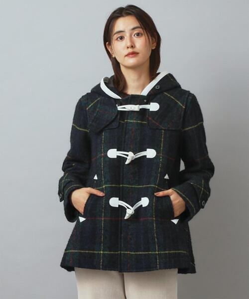DRESSTERIOR（ドレステリア）の「タータンチェックショートダッフル（ダッフルコート・レディース・モスグリーン系1・34/36/38）」の6枚目の写真