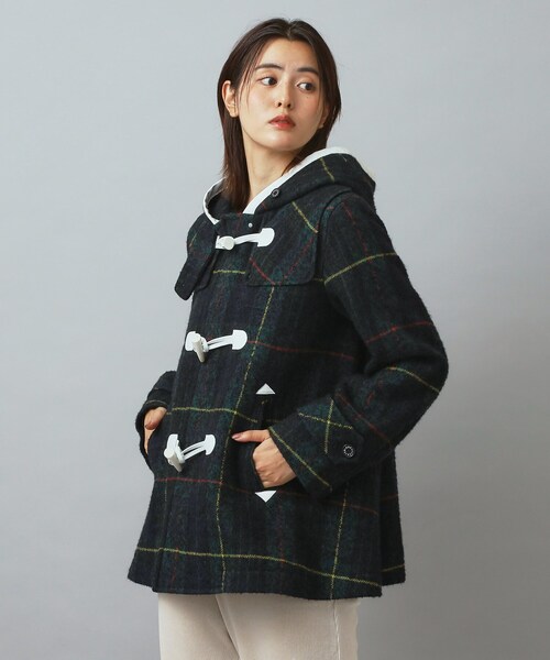DRESSTERIOR（ドレステリア）の「タータンチェックショートダッフル（ダッフルコート・レディース・モスグリーン系1・34/36/38）」の7枚目の写真