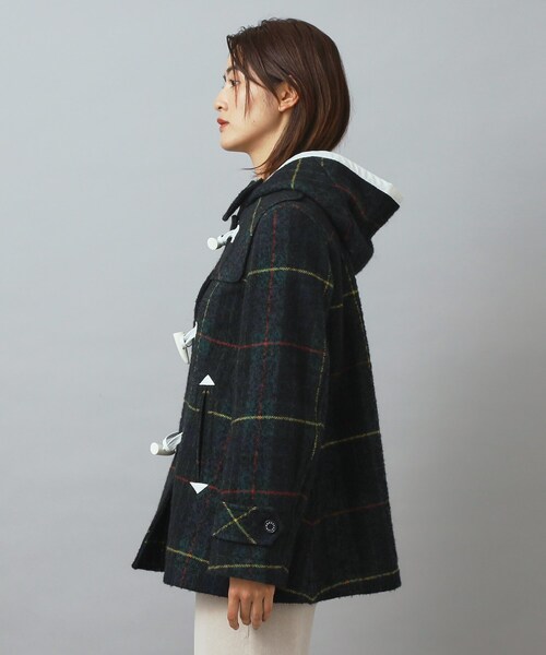 DRESSTERIOR（ドレステリア）の「タータンチェックショートダッフル（ダッフルコート・レディース・モスグリーン系1・34/36/38）」の10枚目の写真