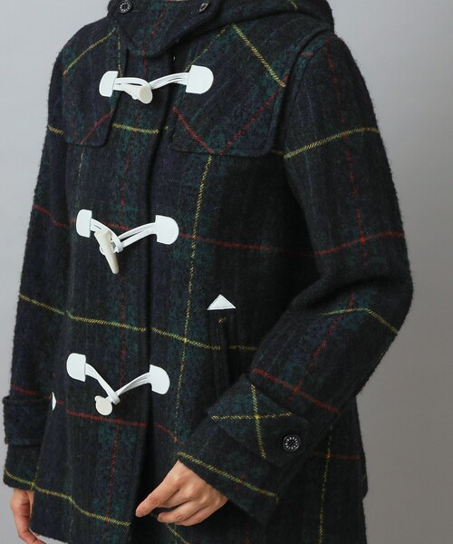 DRESSTERIOR（ドレステリア）の「タータンチェックショートダッフル（ダッフルコート・レディース・モスグリーン系1・34/36/38）」の12枚目の写真