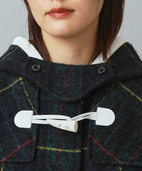 DRESSTERIOR（ドレステリア）の「タータンチェックショートダッフル（ダッフルコート・レディース・モスグリーン系1・34/36/38）」の13枚目の写真