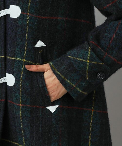 DRESSTERIOR（ドレステリア）の「タータンチェックショートダッフル（ダッフルコート・レディース・モスグリーン系1・34/36/38）」の14枚目の写真