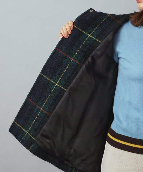 DRESSTERIOR（ドレステリア）の「タータンチェックショートダッフル（ダッフルコート・レディース・モスグリーン系1・34/36/38）」の16枚目の写真