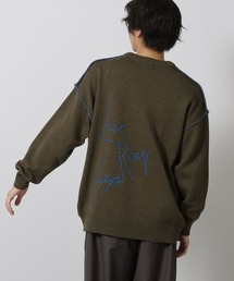 LAKOLE | 配色バック刺繍ニットプルオーバー / 576008(ニット/セーター)