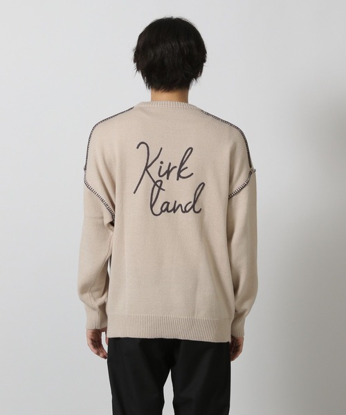 LAKOLE（ラコレ）の「配色バック刺繍ニットプルオーバー / 576008（ニット/セーター・メンズ・ネイビー/ボルドー/カーキ/アイボリー/グレー/オレンジ・MEDIUM/LARGE）」の22枚目の写真