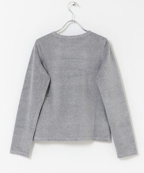 FORK&SPOON（フォークアンドスプーン）の「FORK&SPOON　ベロアロングスリーブTシャツ（Tシャツ/カットソー・レディース・ブルー/グレー系その他/ブラック/グリーン・1）」の15枚目の写真